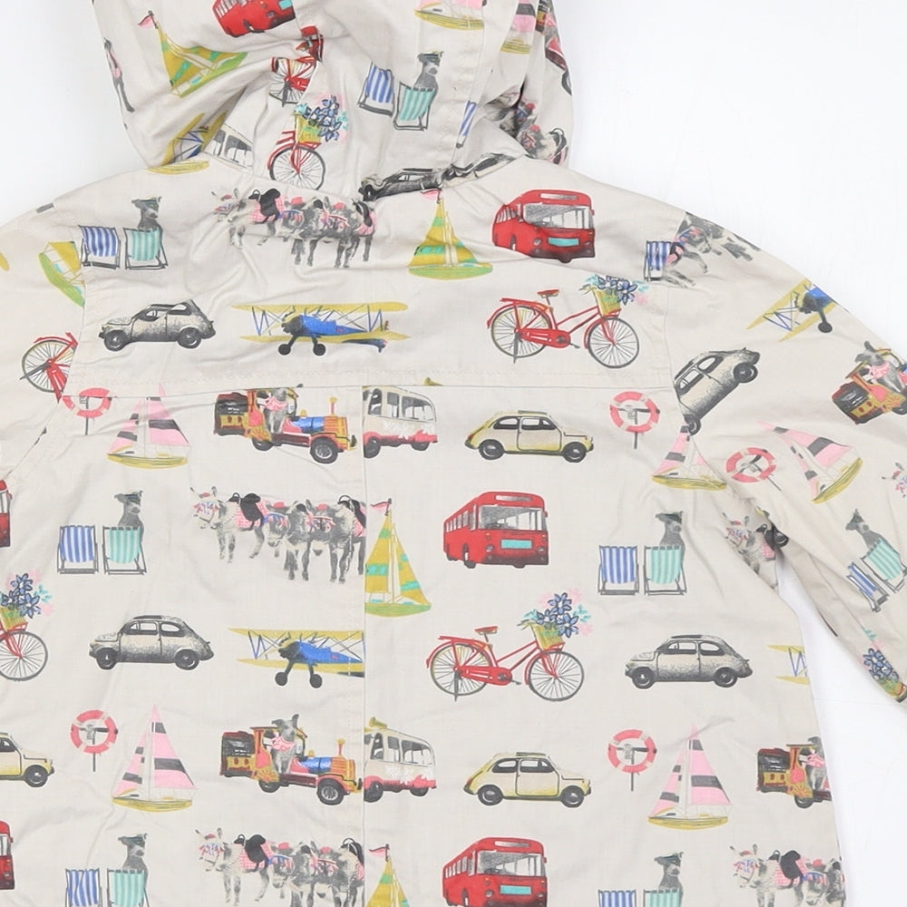NEXT Baby Multicoloured Jacket Size 12-18 Months Button - Plains, Buses