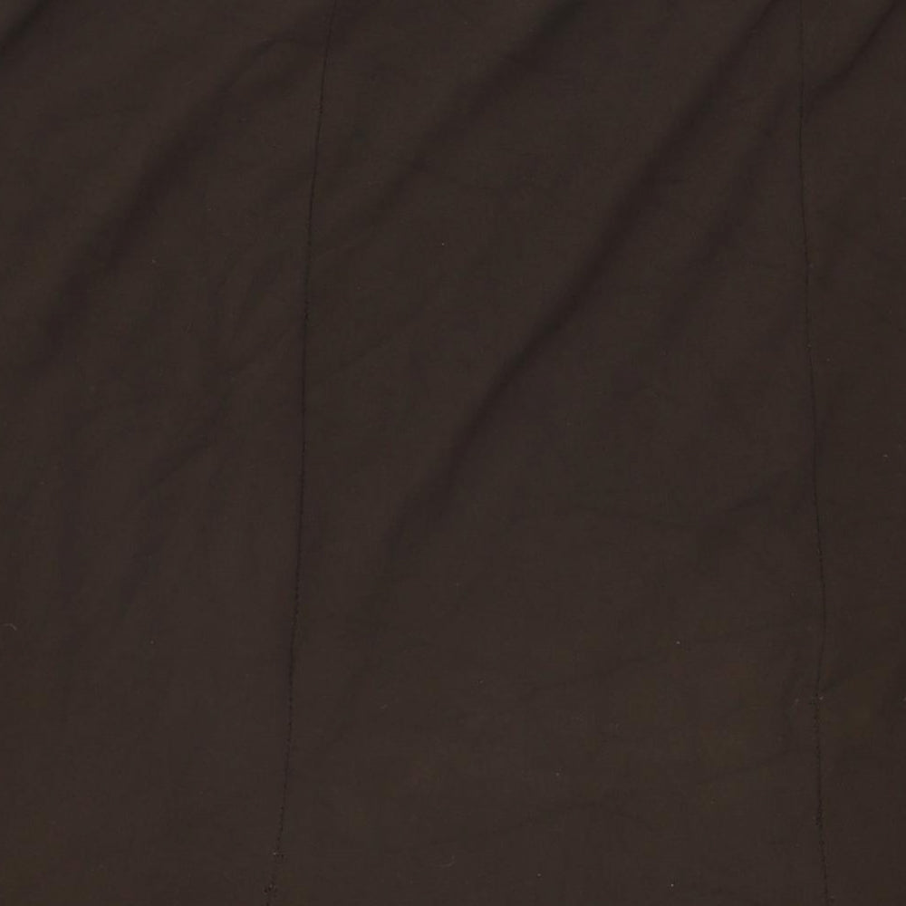 Wardrobe Womens Brown Viscose Swing Skirt Size 24