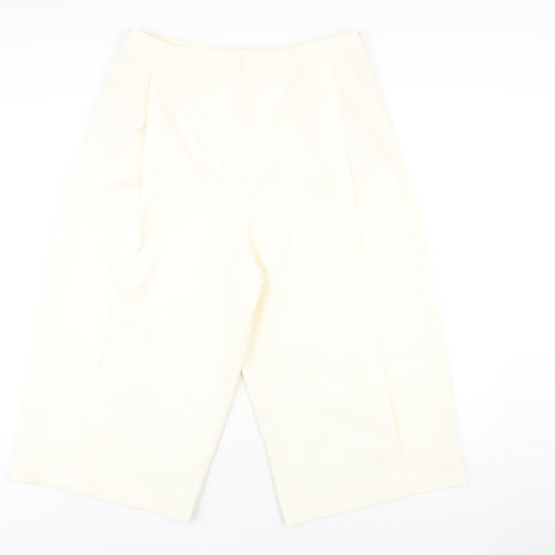 Finery Womens Ivory Polyester Capri Trousers Size 16 L20 in Regular Zip