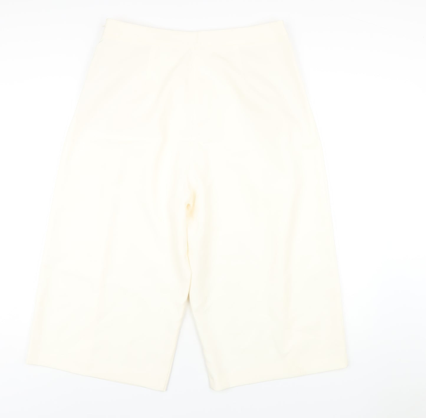 Finery Womens Ivory Polyester Capri Trousers Size 16 L20 in Regular Zip