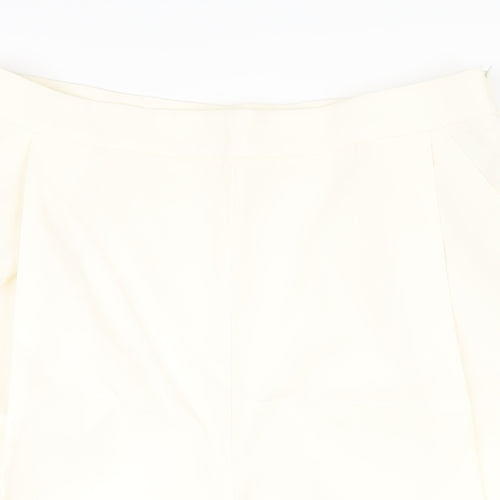 Finery Womens Ivory Polyester Capri Trousers Size 16 L20 in Regular Zip
