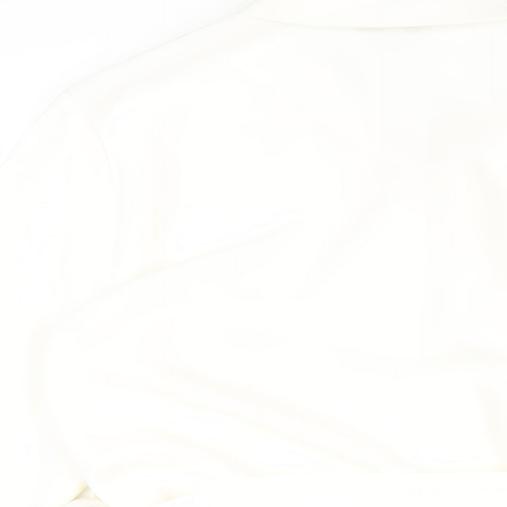 NEXT Womens Ivory Polyester Wrap Blouse Size 18 V-Neck