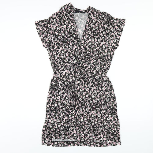 French Connection Womens Multicoloured Floral Viscose A-Line Size 14 V-Neck Pullover
