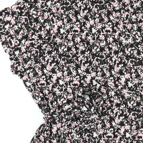 French Connection Womens Multicoloured Floral Viscose A-Line Size 14 V-Neck Pullover