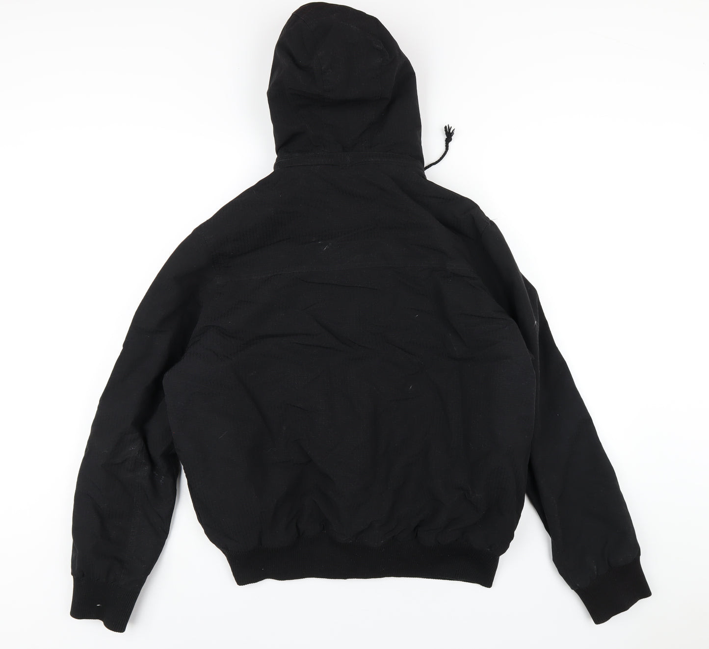 Blue Inc Mens Black Bomber Jacket Coat Size XL Zip