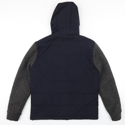 Reiss Mens Blue Jacket Coat Size M Zip