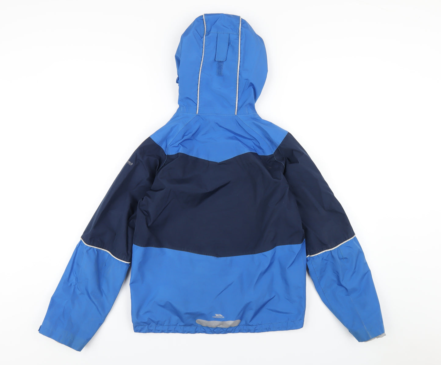 Trespass Girls Blue Rain Coat Coat Size 11-12 Years Zip