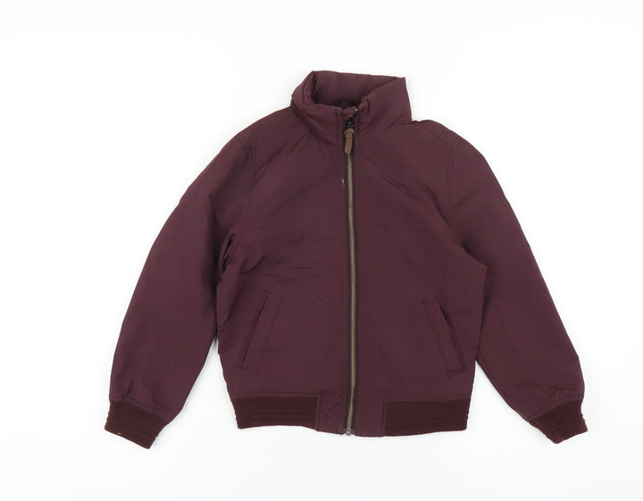 NEXT Boys Purple Bomber Jacket Coat Size 6 Years Zip