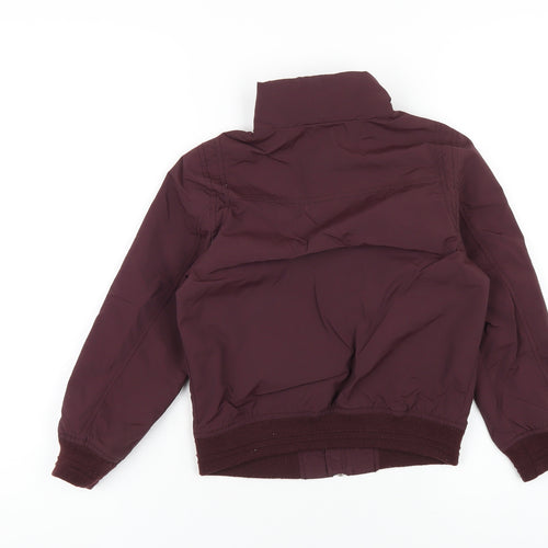 NEXT Boys Purple Bomber Jacket Coat Size 6 Years Zip