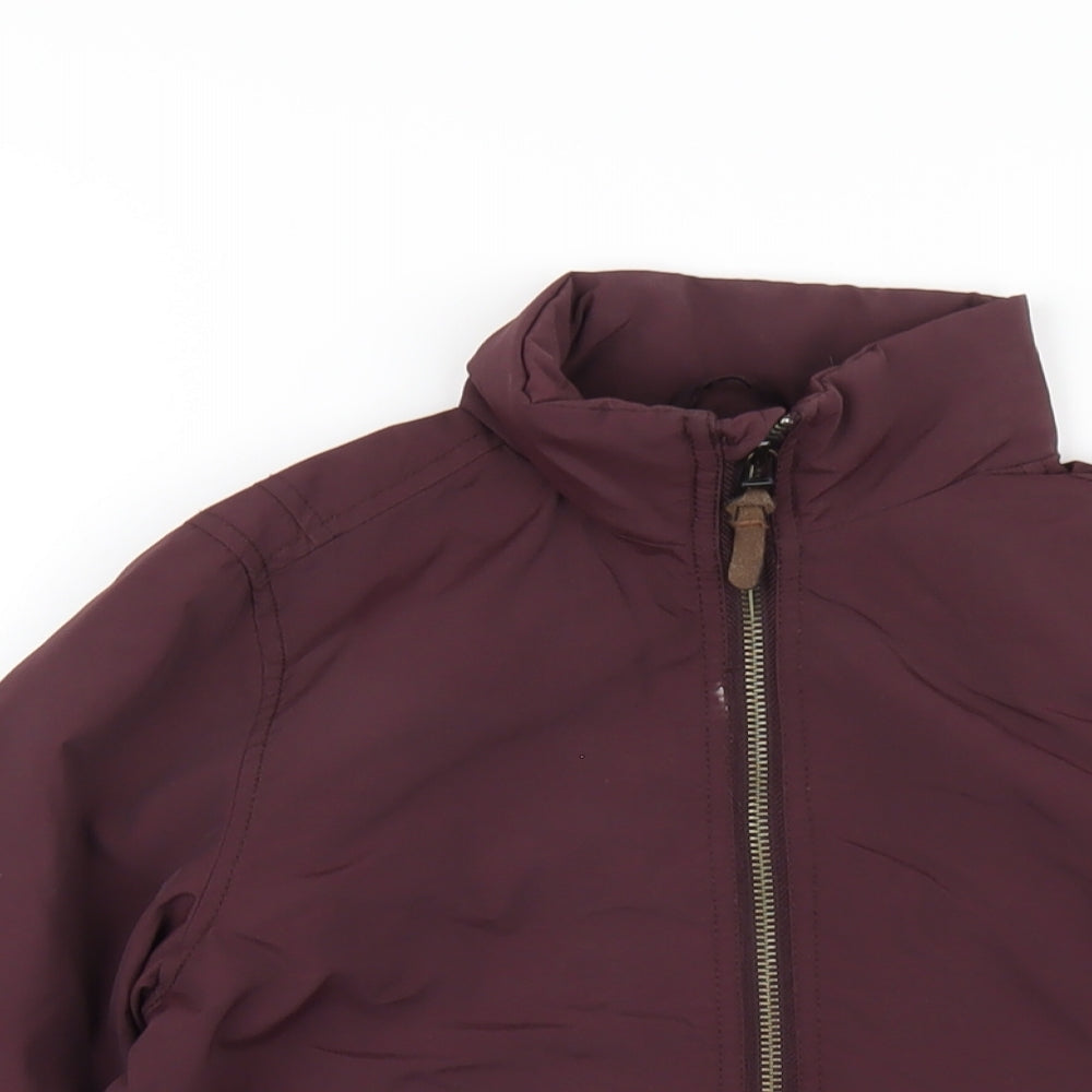 NEXT Boys Purple Bomber Jacket Coat Size 6 Years Zip