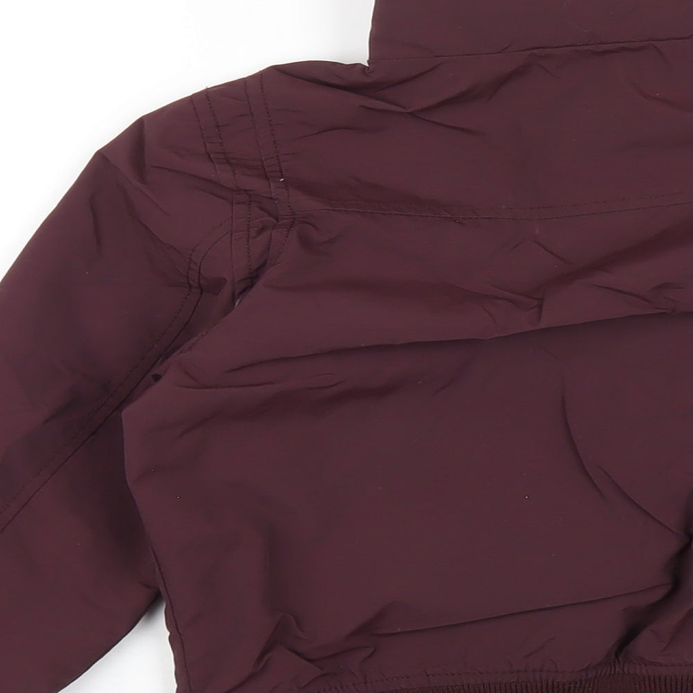 NEXT Boys Purple Bomber Jacket Coat Size 6 Years Zip