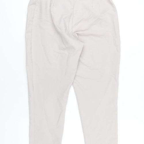 Missguided Womens Grey Polyester Trousers Size 8 L27 in Regular Zip