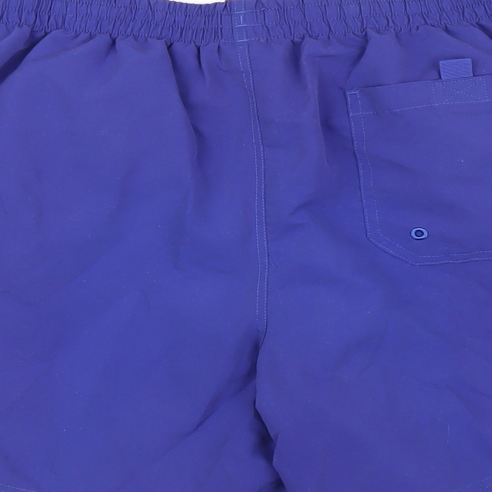 Zoggs Mens Blue Polyester Bermuda Shorts Size M Regular Drawstring - Swim Shorts