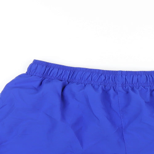 Nike Mens Blue Polyester Sweat Shorts Size M Regular Drawstring