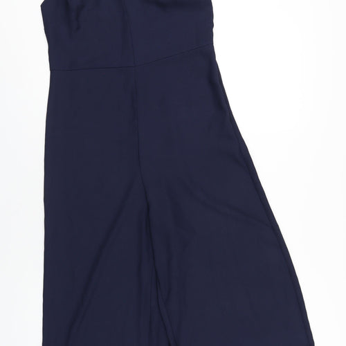 New Look Womens Blue Polyester Jumpsuit One-Piece Size 8 L20 in Zip