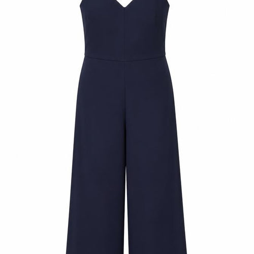 New Look Womens Blue Polyester Jumpsuit One-Piece Size 8 L20 in Zip