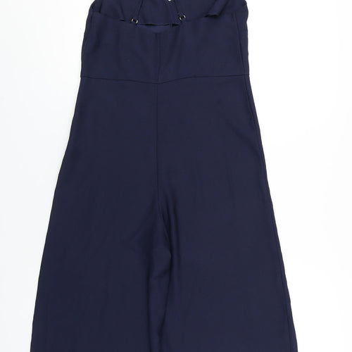 New Look Womens Blue Polyester Jumpsuit One-Piece Size 8 L20 in Zip