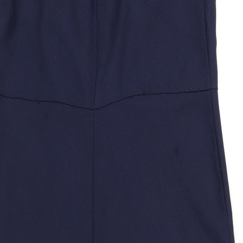 New Look Womens Blue Polyester Jumpsuit One-Piece Size 8 L20 in Zip