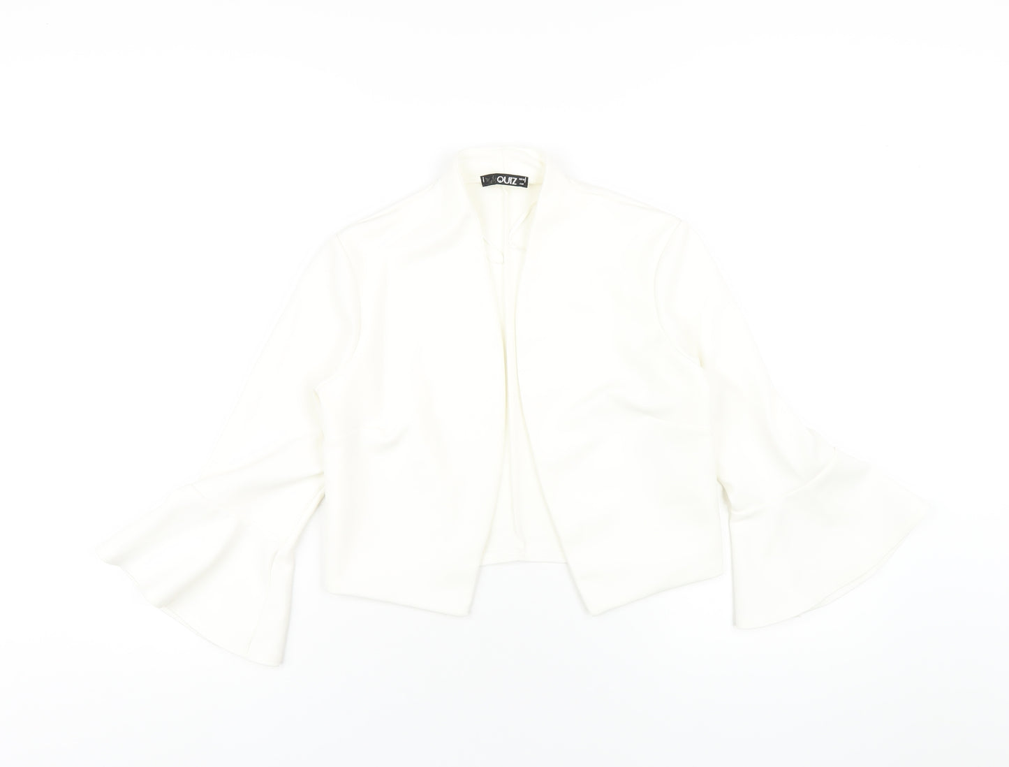 Quiz Womens White Jacket Size 10