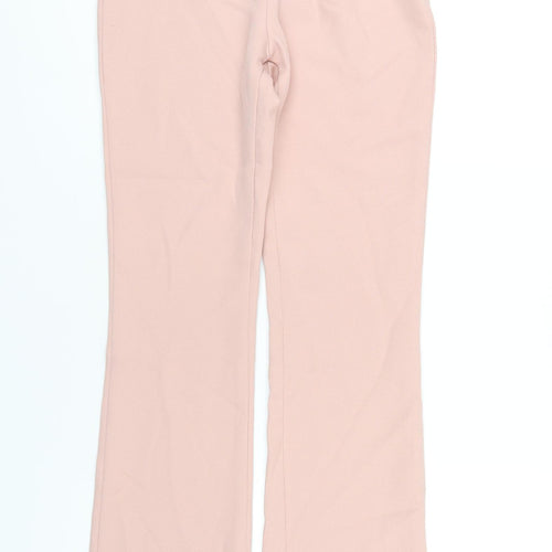 In the Style Womens Pink Polyester Trousers Size 4 L30 in Regular Zip