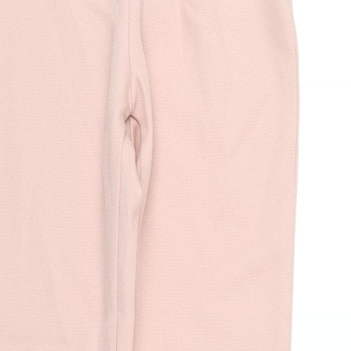 In the Style Womens Pink Polyester Trousers Size 4 L30 in Regular Zip
