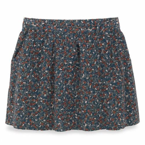 Indigo Womens Blue Floral Viscose A-Line Skirt Size 10