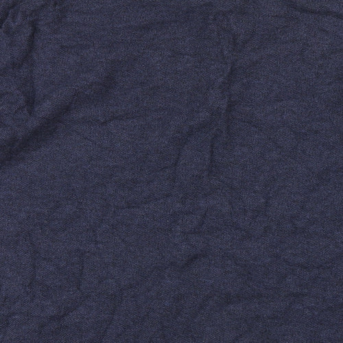 H&M Mens Blue Cotton T-Shirt Size M Round Neck