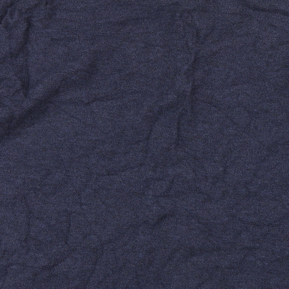 H&M Mens Blue Cotton T-Shirt Size M Round Neck