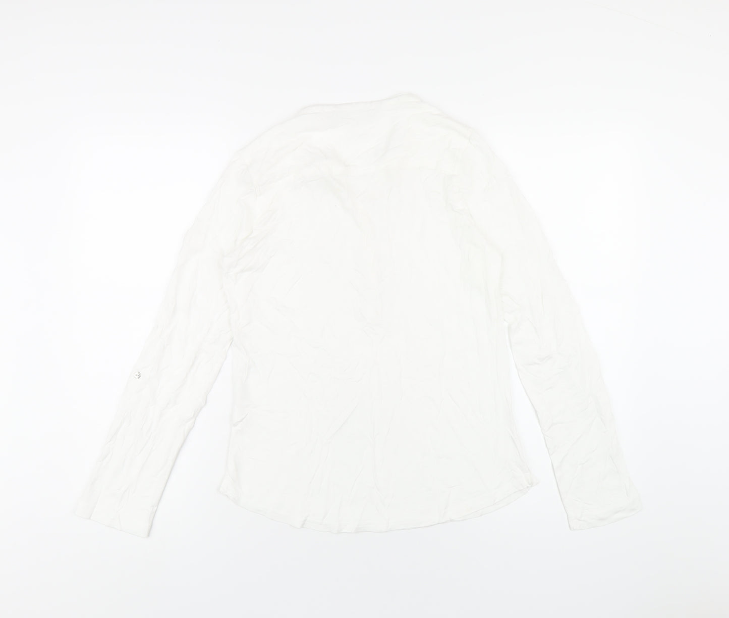 Regatta Womens White Cotton Basic T-Shirt Size 12 V-Neck