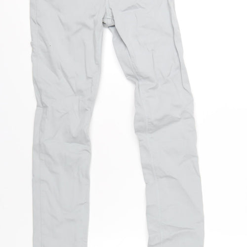 Zara Womens Grey Cotton Skinny Jeans Size 6 L31 in Regular Zip