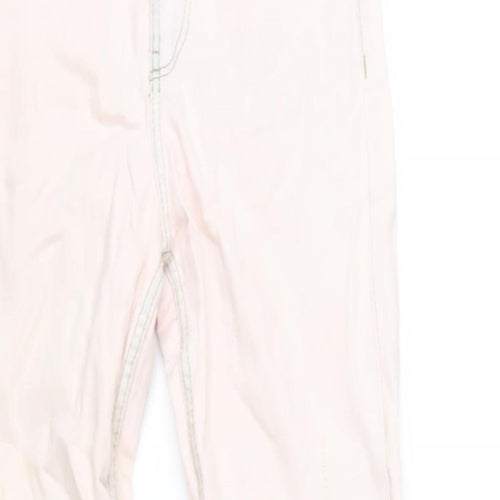 Zara Womens Pink Cotton Skinny Jeans Size 8 L28 in Regular Zip