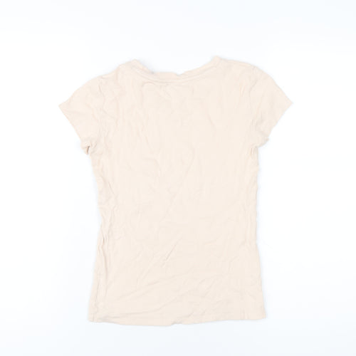 Club Monaco Womens Pink Cotton Basic T-Shirt Size XS Round Neck