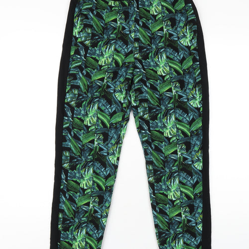 Topshop Womens Green Polyester Sweatpants Trousers Size 6 L28 in Regular