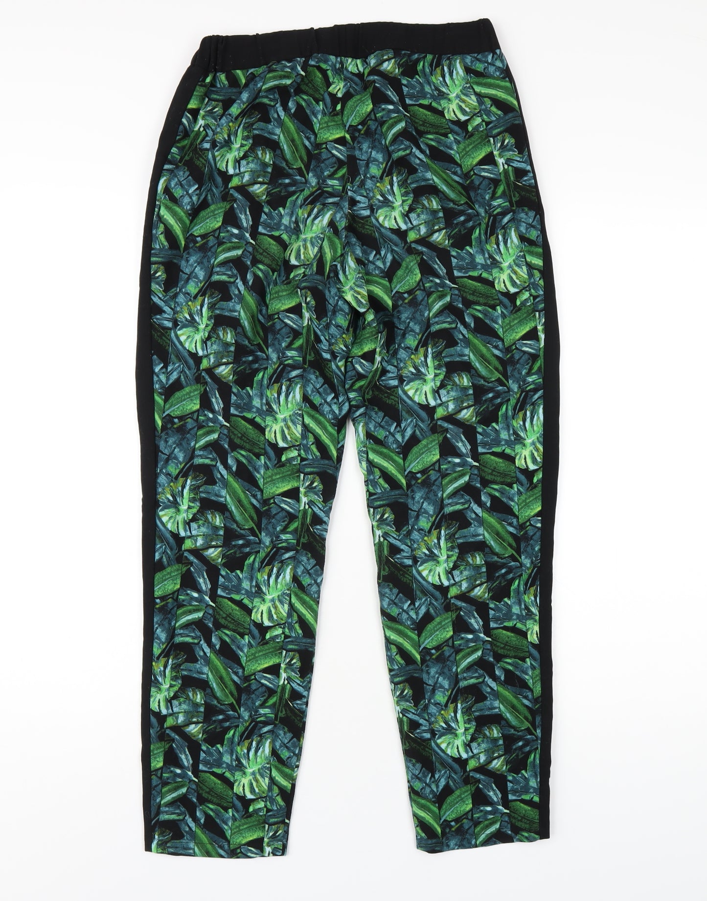 Topshop Womens Green Polyester Sweatpants Trousers Size 6 L28 in Regular
