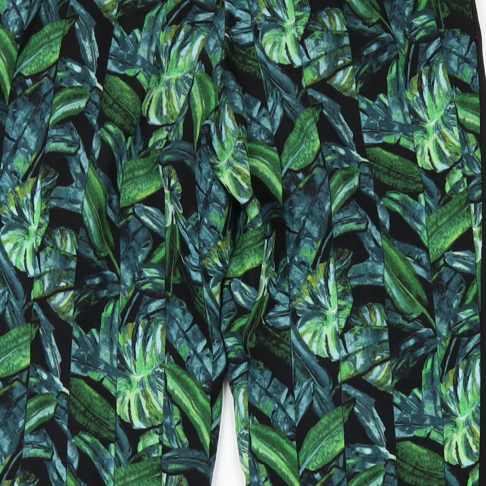 Topshop Womens Green Polyester Sweatpants Trousers Size 6 L28 in Regular