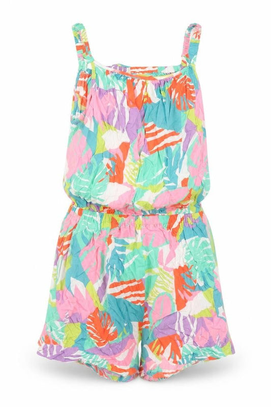NEXT Girls Multicoloured Geometric Vinyl Playsuit One-Piece Size 12 Years Pullover