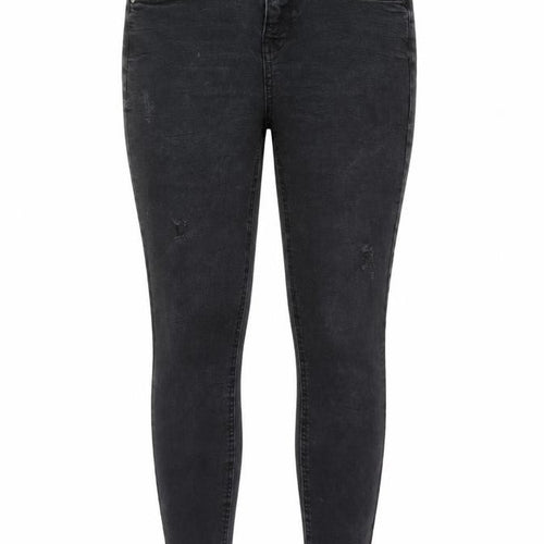 Denim & Co. Womens Grey Cotton Skinny Jeans Size 10 L27 in Regular Button