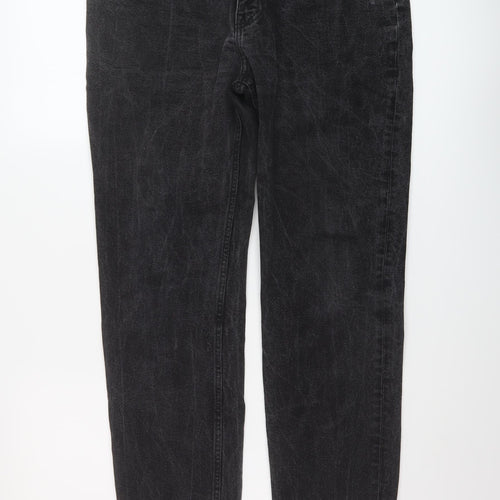 Monday Mens Black Cotton Straight Jeans Size 32 in L32 in Regular Button