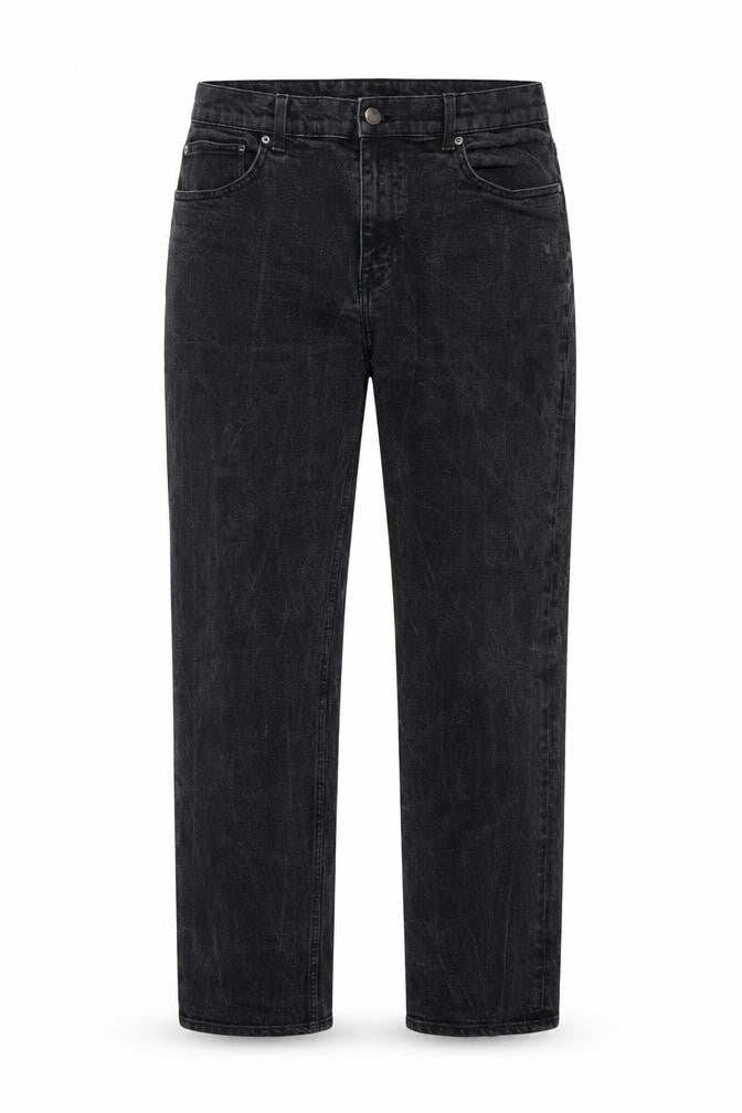 Monday Mens Black Cotton Straight Jeans Size 32 in L32 in Regular Button