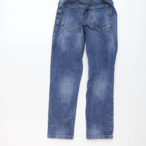NEXT Boys Blue Cotton Straight Jeans Size 7 Years Regular Button