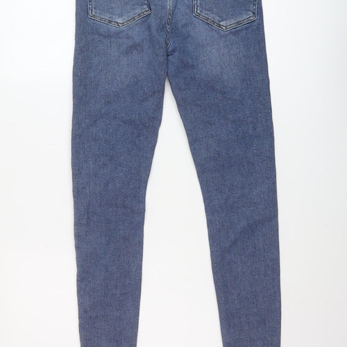 Whistles Womens Blue Cotton Skinny Jeans Size 28 in L28 in Regular Button