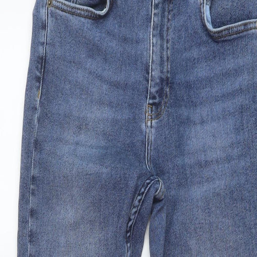 Whistles Womens Blue Cotton Skinny Jeans Size 28 in L28 in Regular Button