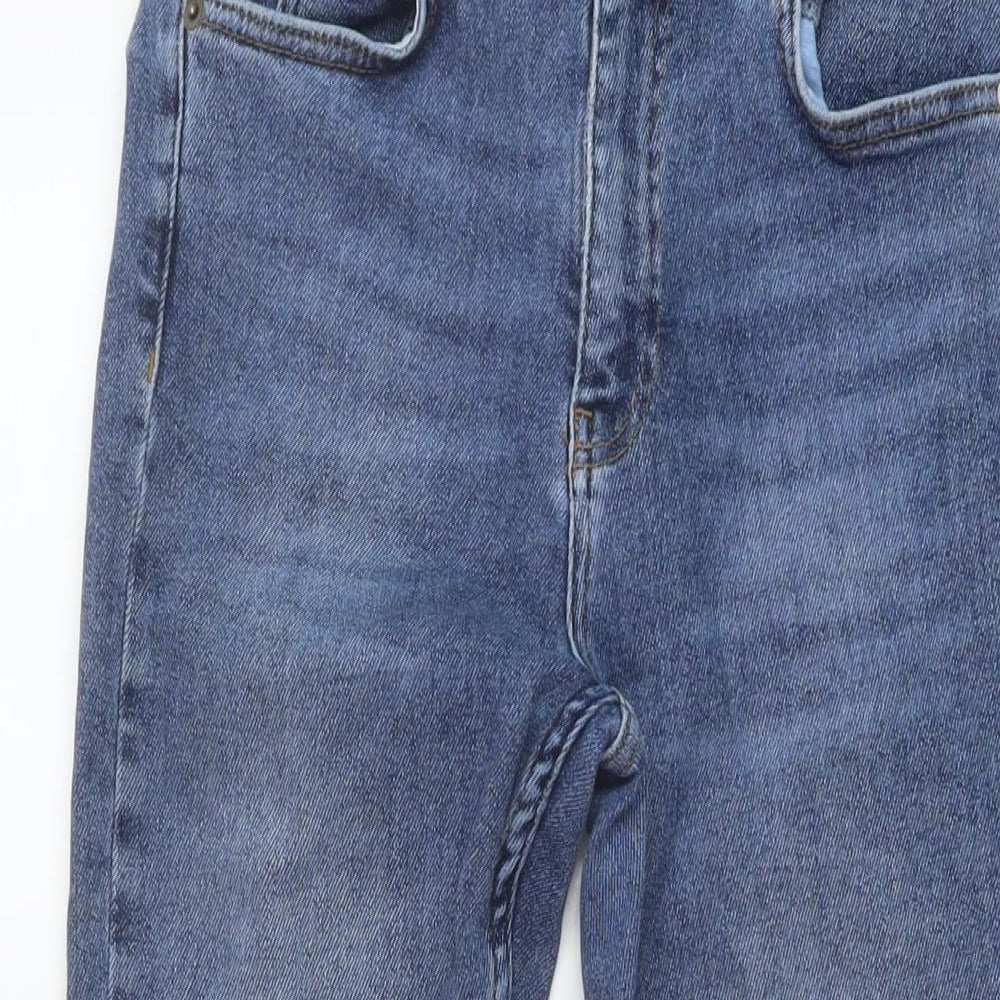 Whistles Womens Blue Cotton Skinny Jeans Size 28 in L28 in Regular Button