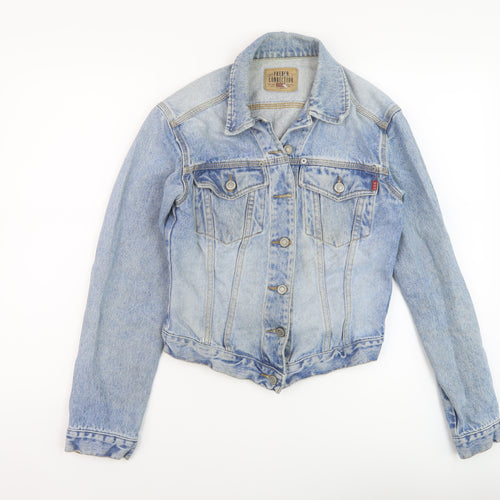 French Connection Womens Blue Jacket Size S Button