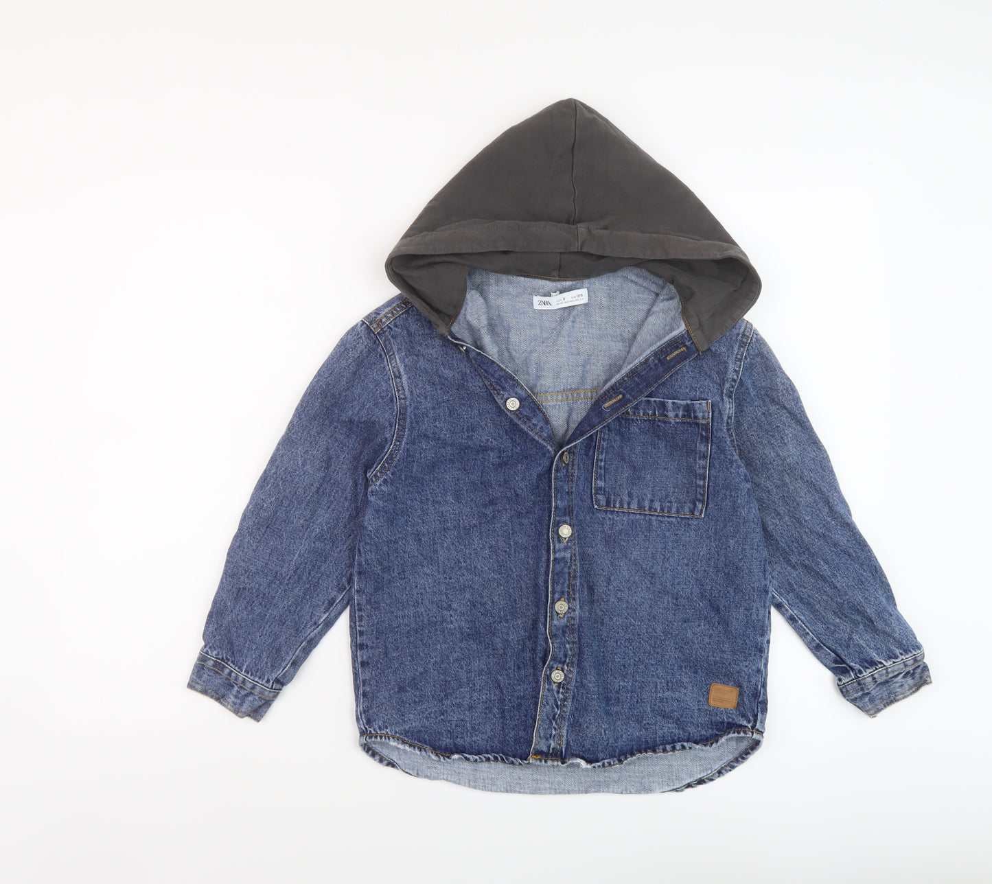 Zara Boys Black Jacket Size 8 Years Button