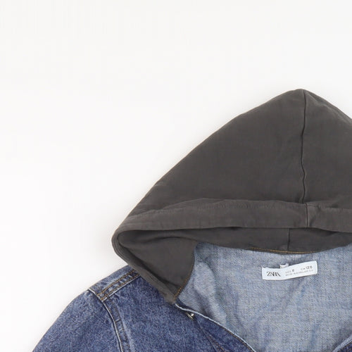 Zara Boys Black Jacket Size 8 Years Button