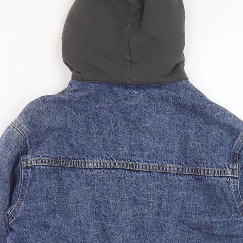 Zara Boys Black Jacket Size 8 Years Button