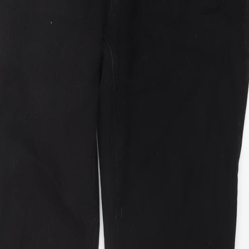 American Eagle Mens Black Cotton Straight Jeans Size 31 in L32 in Regular Button