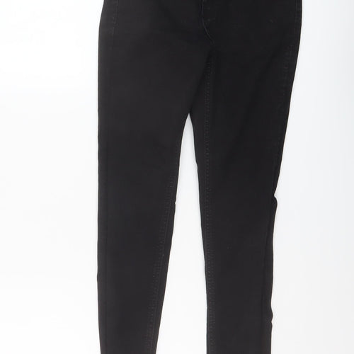 365 Denim Womens Black Cotton Skinny Jeans Size 8 L24 in Regular Button