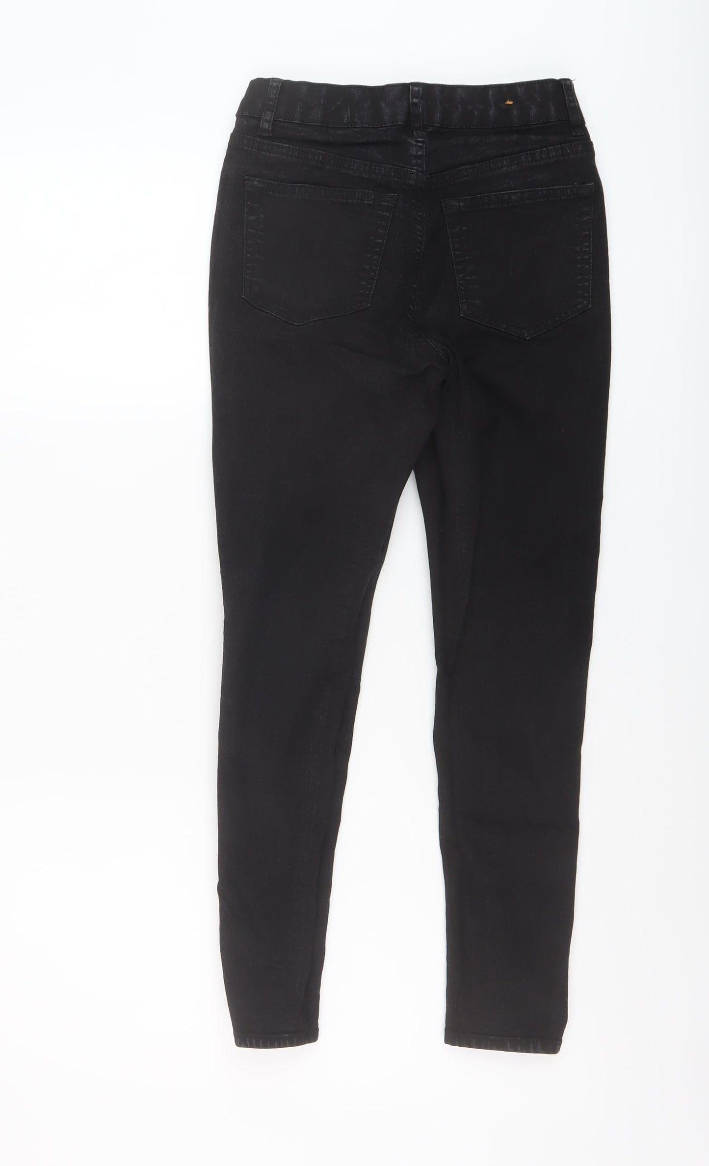 365 Denim Womens Black Cotton Skinny Jeans Size 8 L24 in Regular Button